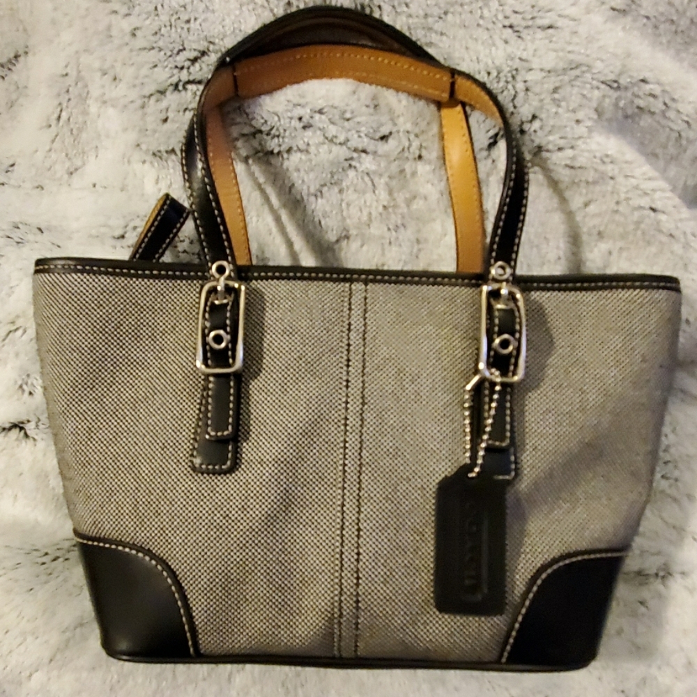Coach small fabric tote